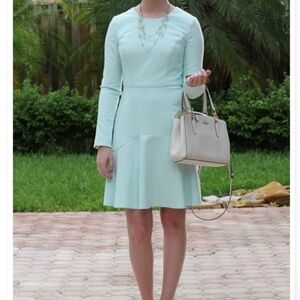 Shoshanna Eden Dress Mint Blue Size 8